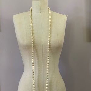 CIRO faux pearl string necklace 30” long